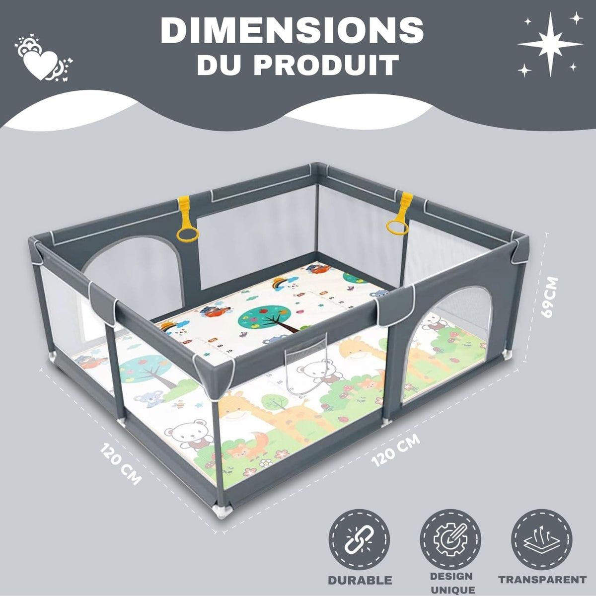 Mon Tapis d'Eveil parc pliable