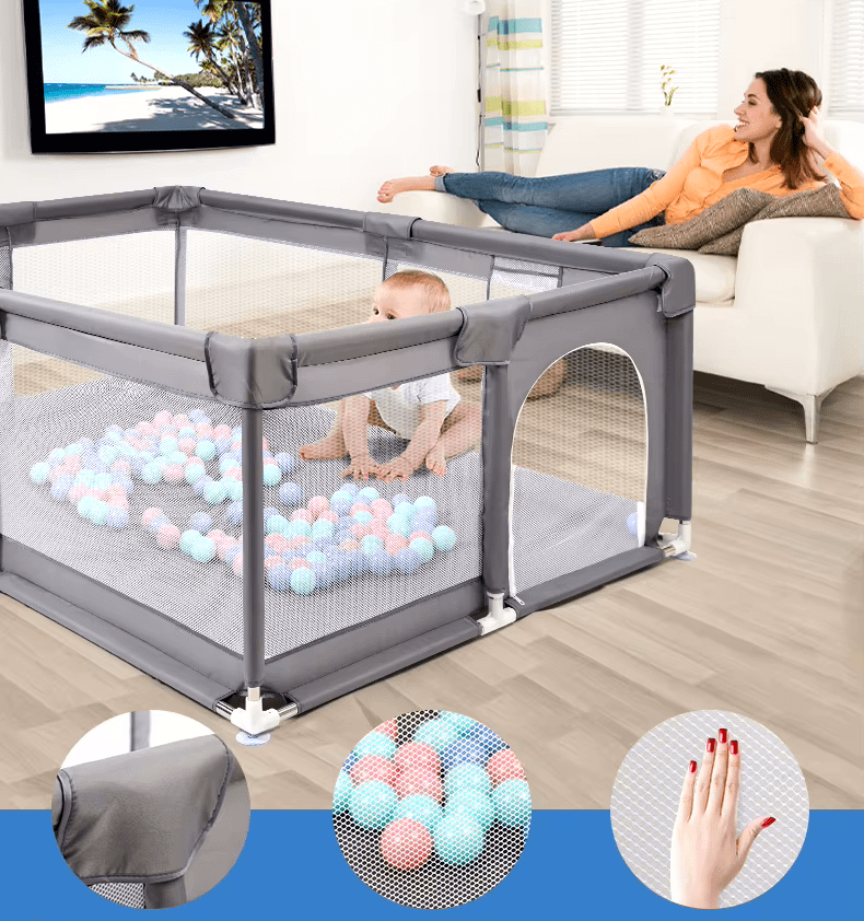 Mon Tapis d'Eveil Parc Bébé Pliable